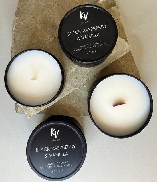 Scented candle "BLACK RASPBERRY & VANILLA"